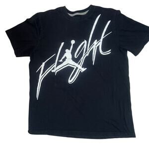 AIR JORDAN FLIGHT Y2K JUMPMAN MEN ESSENTIALS GRAPHIC T-SHIRT BLACK  WHITE  LG